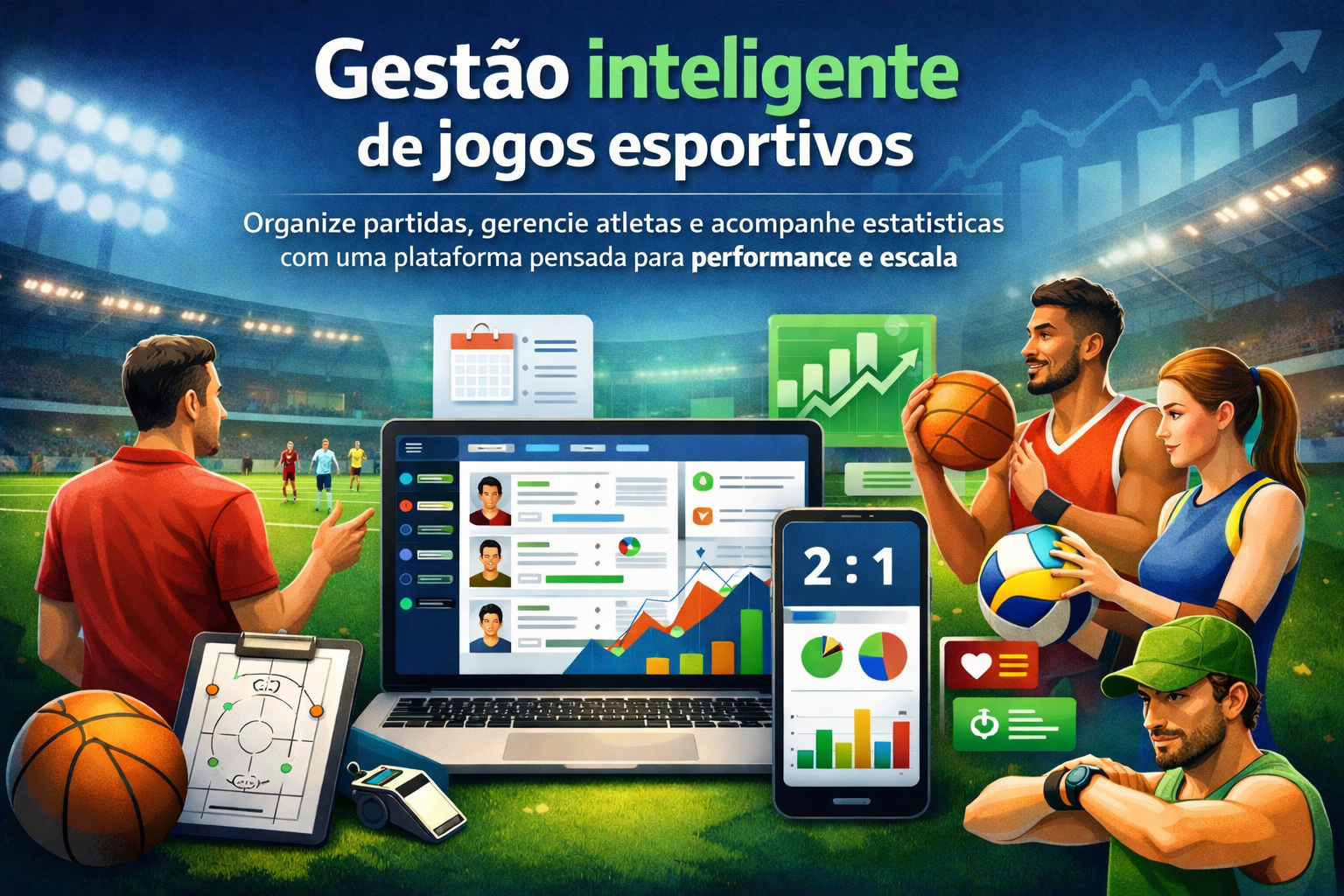 Gestão inteligente de jogos esportivos
